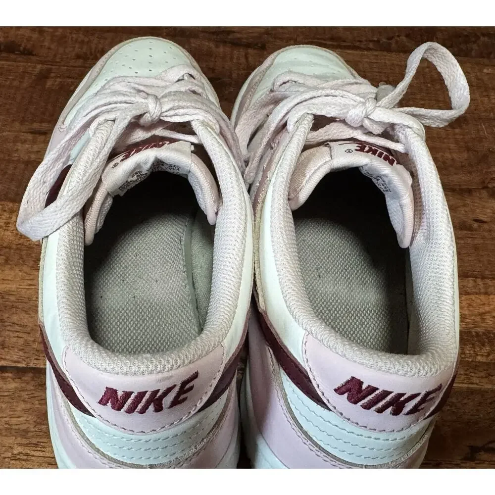 Nike Dunk Low GS Size 7Y Pink Foam Dark Beetroot White CW1590 601